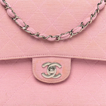 Chanel Jersey Quilted Small Single Flap Pink 8 of 14