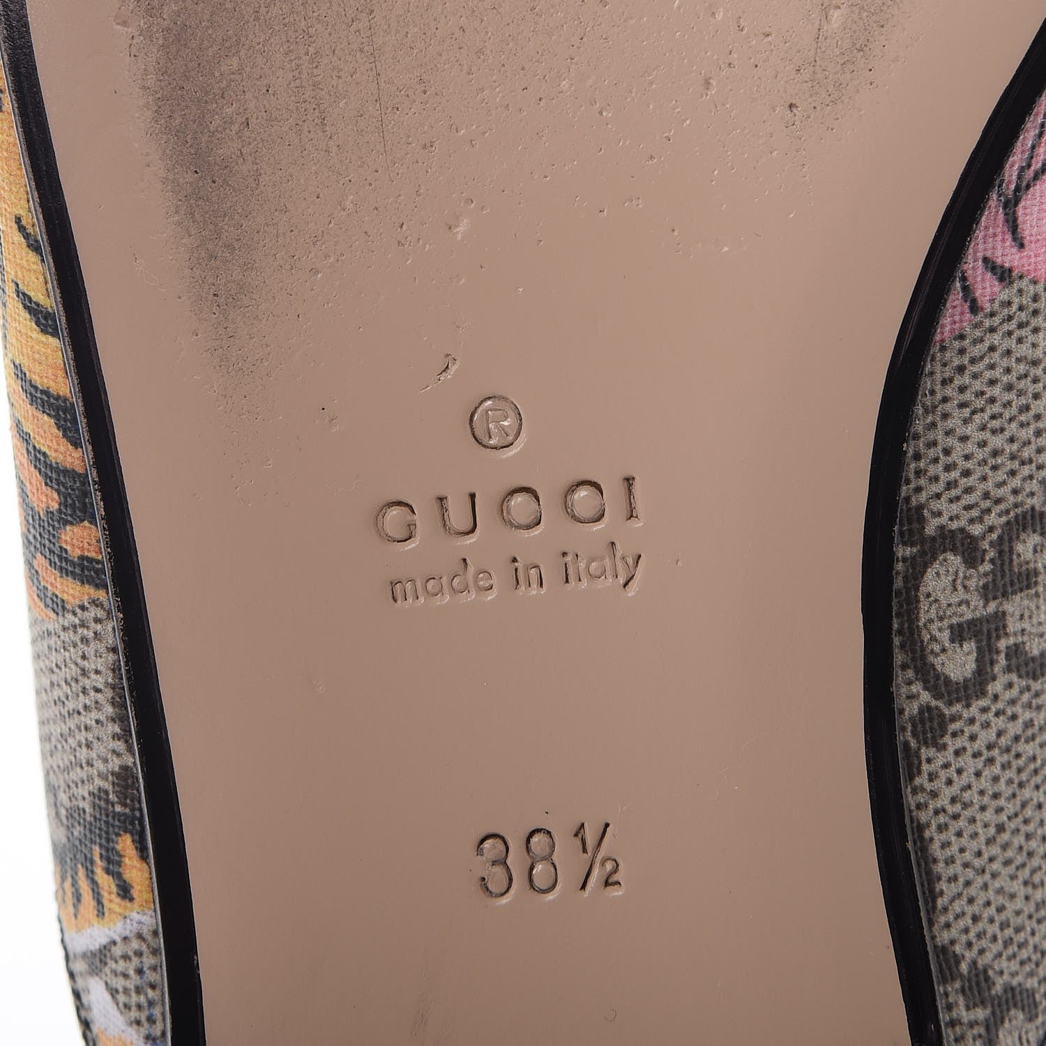 Gucci GG Supreme Monogram Bengal Princetown Slippers 38.5 Multi 8 of 11