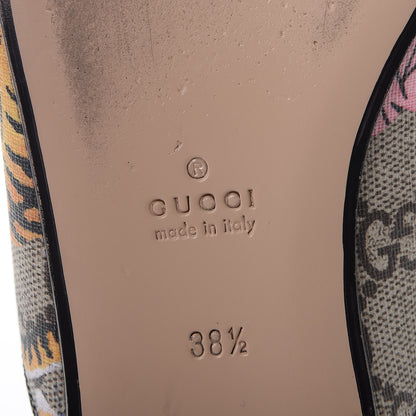 Gucci GG Supreme Monogram Bengal Princetown Slippers 38.5 Multi 8 of 11