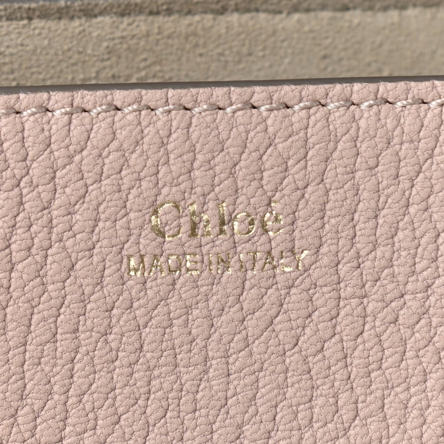 Grained Lambskin Drew Shoulder Bag Cement Pink