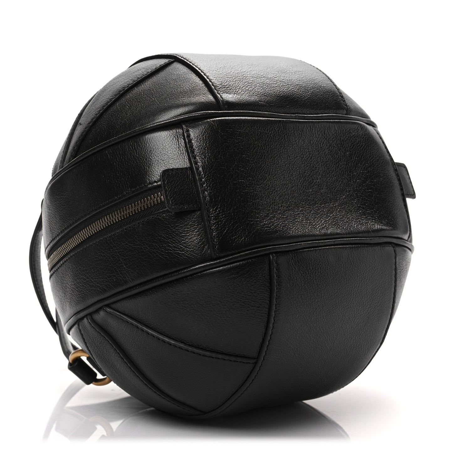 Piuma Lux Energy Tifosa Basketball Shaped Shoulder Bag Black
