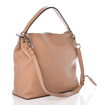 Gucci Pebbled Calfskin Large Soho Hobo Camelia 4 of 9