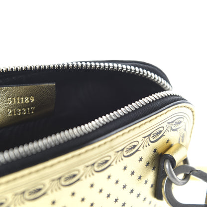 Gucci X SEGA Calfskin GUCCY Stars Mini Dome Shoulder Bag Gold 9 of 10