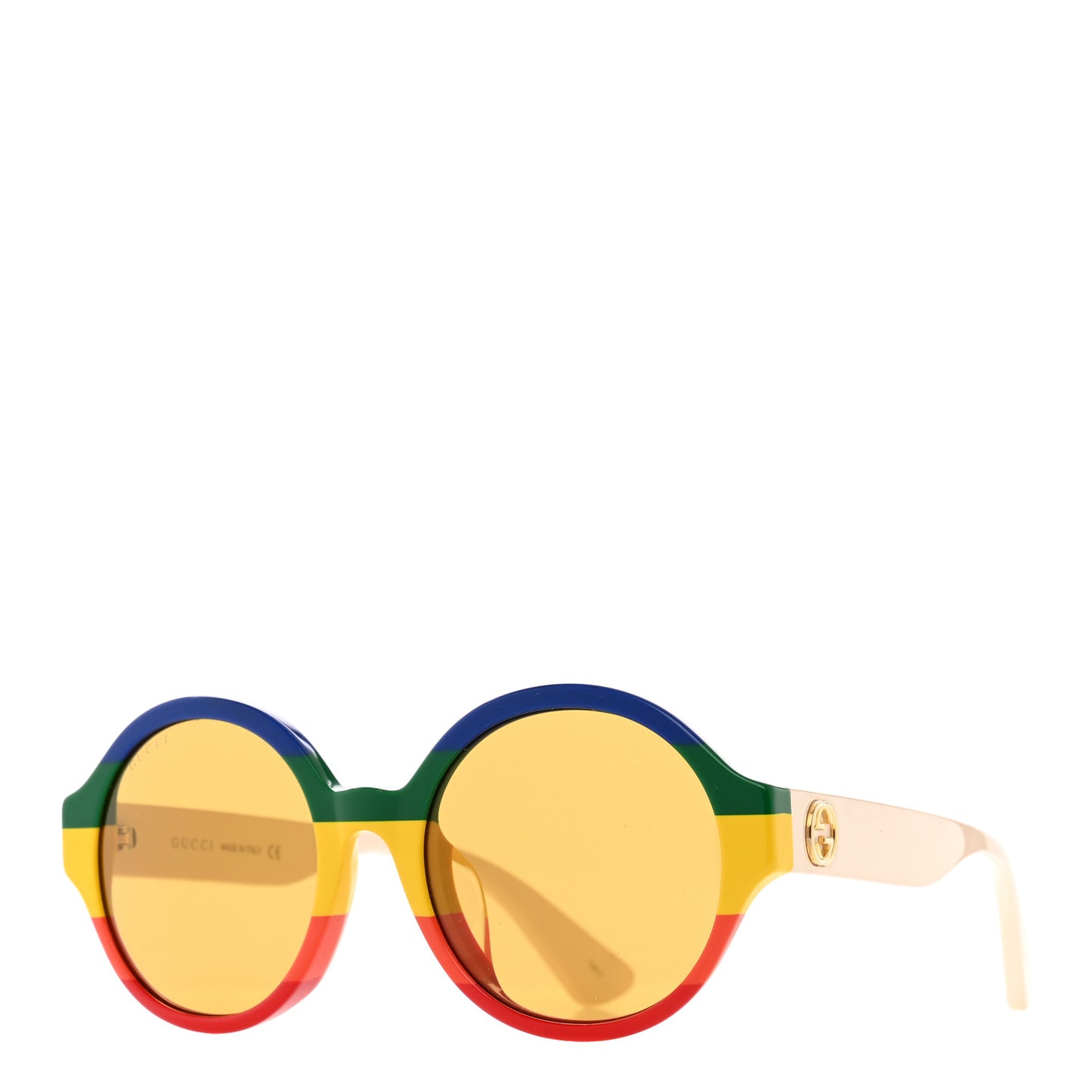 Round Web Sunglasses GG0280SA Light Beige Multicolor