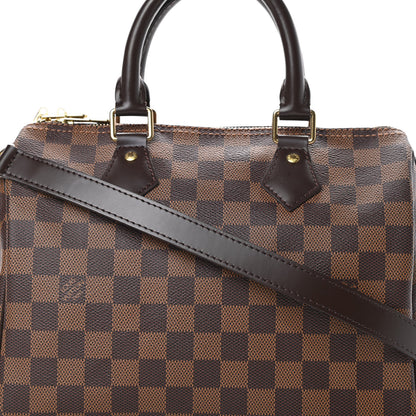 Louis Vuitton Damier Ebene Speedy Bandouliere 25 8 of 10