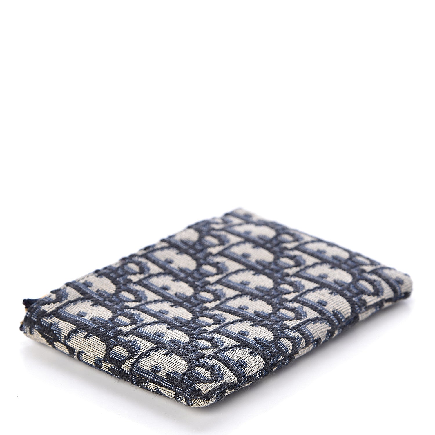 Christian Dior Oblique Zipped Card Holder Blue 4 of 6