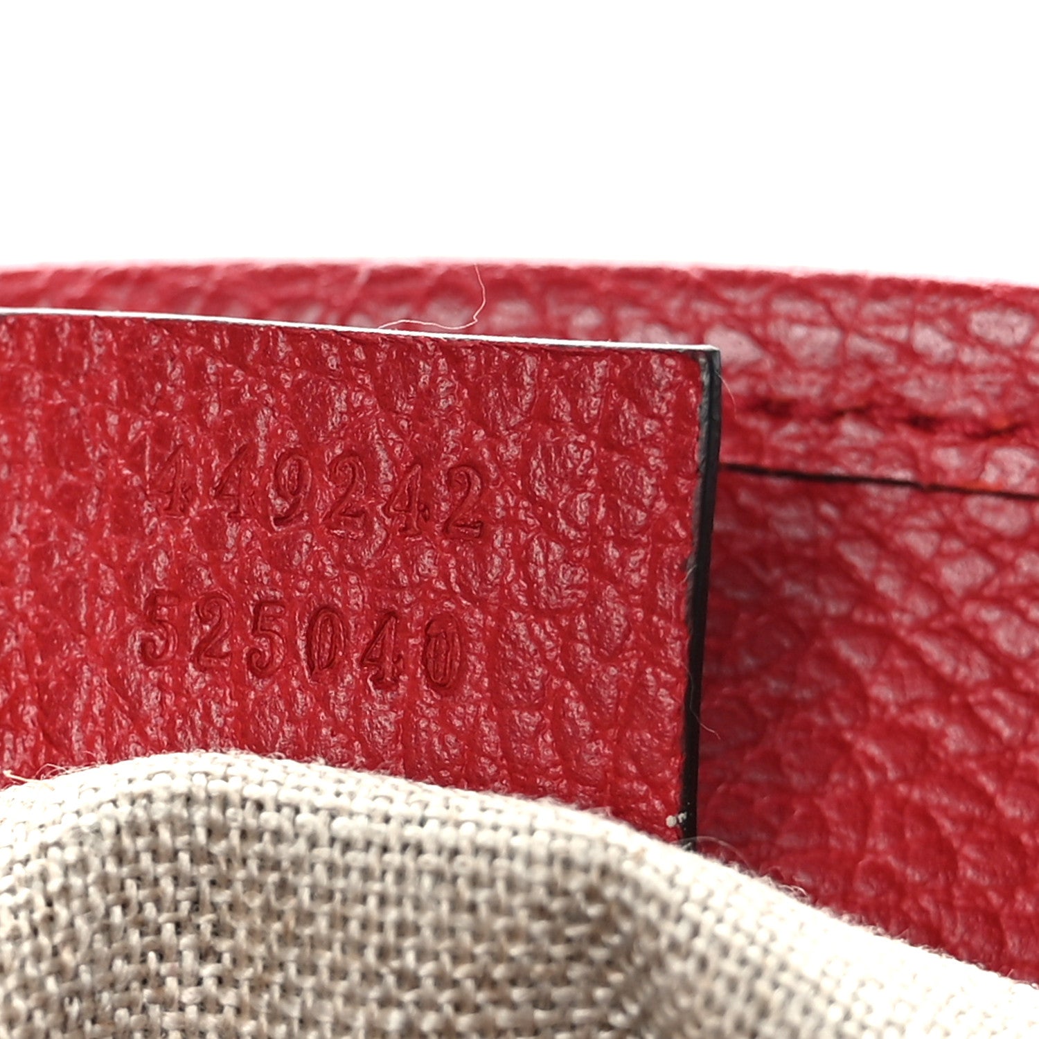Gucci Monogram Bree Zippered Tote Beige Red 7 of 11