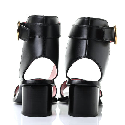 Louis Vuitton Calfskin Monogram Passenger Sandals 36 Black 6 of 10