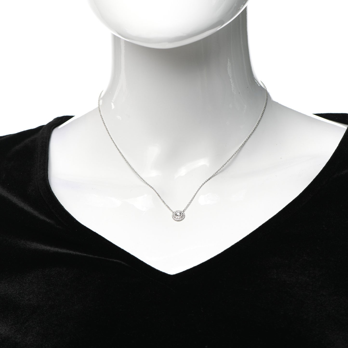 Platinum Diamond Soleste Pendant Necklace