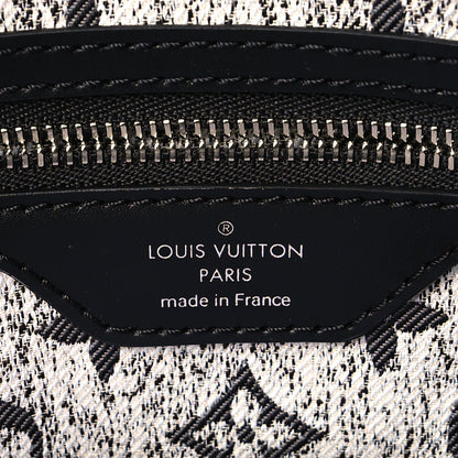 Louis Vuitton Denim Monogram Jacquard Speedy Bandouliere 25 Black 6 of 9