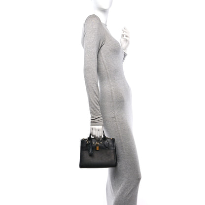 Louis Vuitton Calfskin City Steamer Mini Black 2 of 15