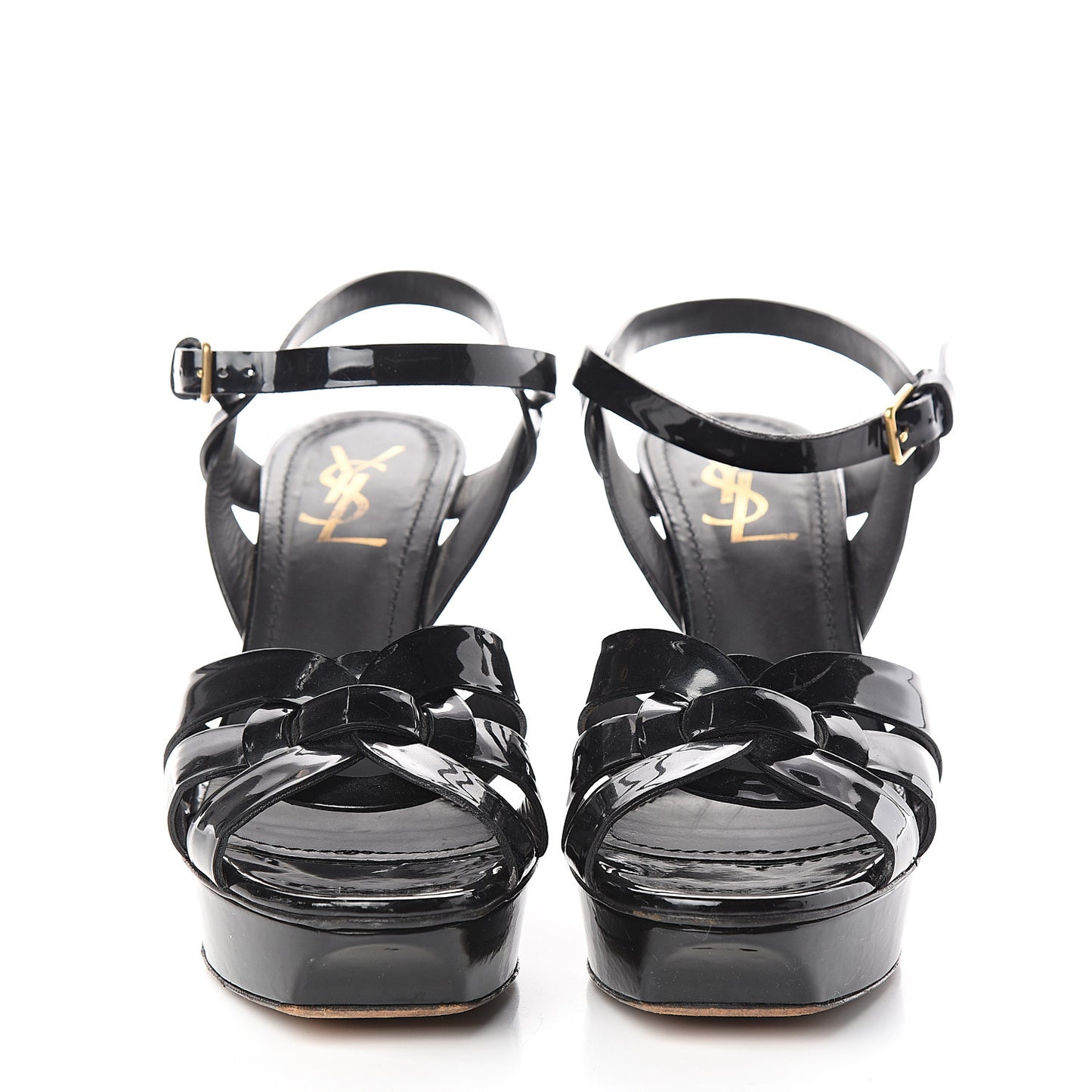 Patent Tribute 75 Platform Sandals 38.5 Black