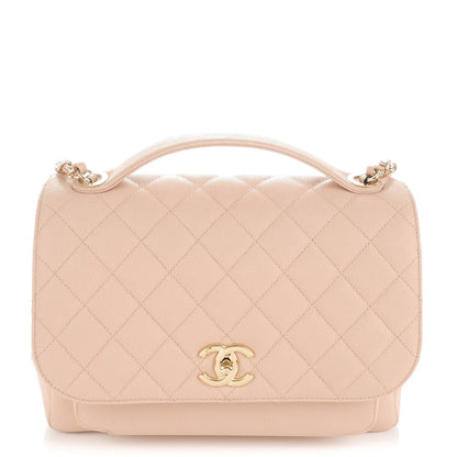 Chanel Caviar Quilted Large Business Affinity Flap Beige 1 of 8