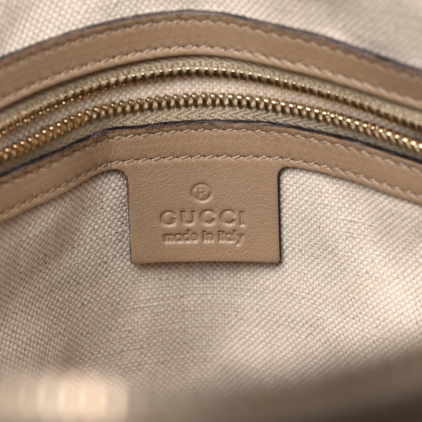GG Supreme Monogram Small Nice Top Handle Dome Bag Beige