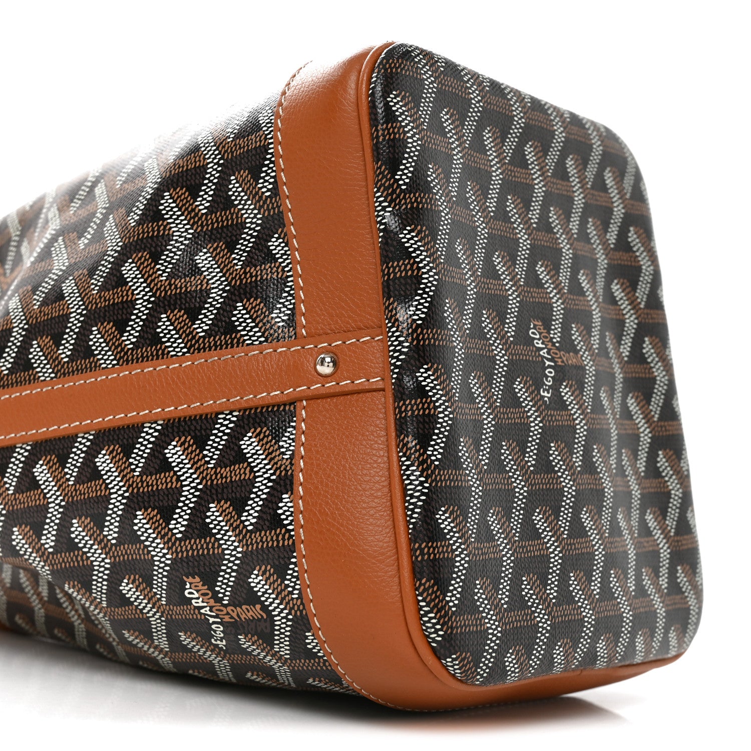 Goyard Goyardine Petit Flot Bucket Bag PM Black Gold 15 of 17