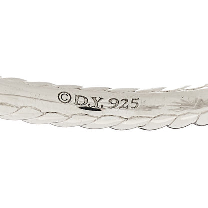 David Yurman Sterling Silver Diamond Starburst Ring 55 7.25 4 of 4