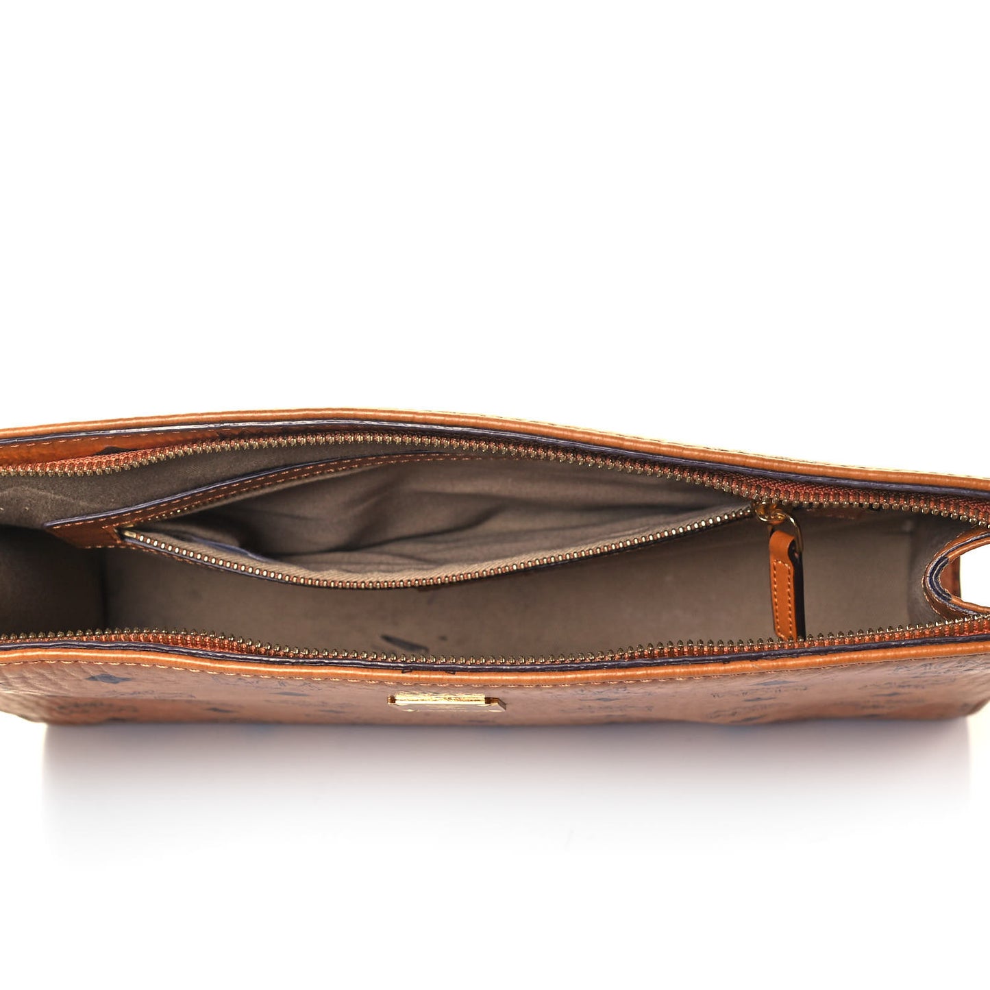 Visetos Medium Zip Pouch Cognac
