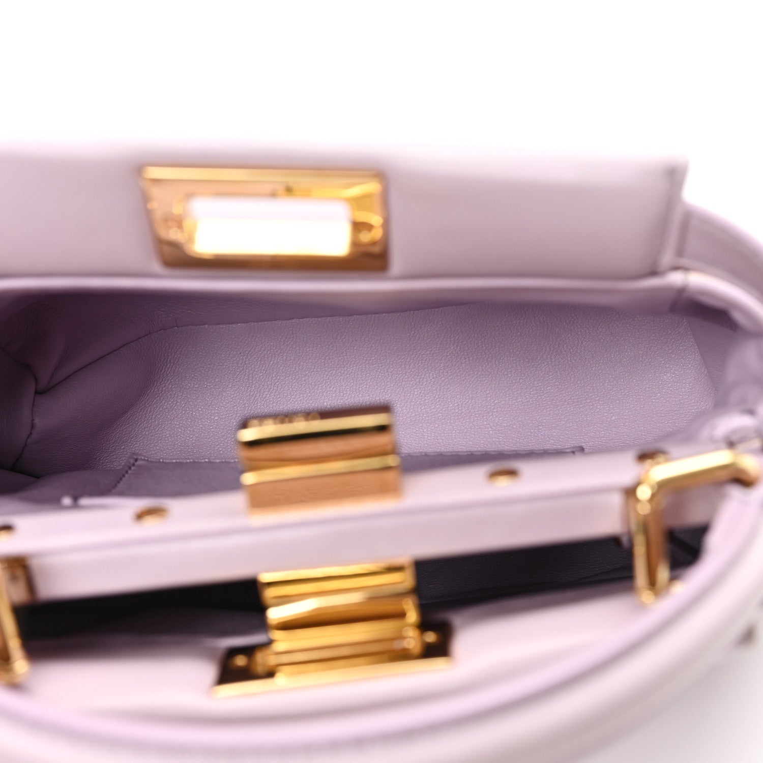 Fendi Nappa Apolo XS Peekaboo Iconic Satchel Anemone 5 of 12