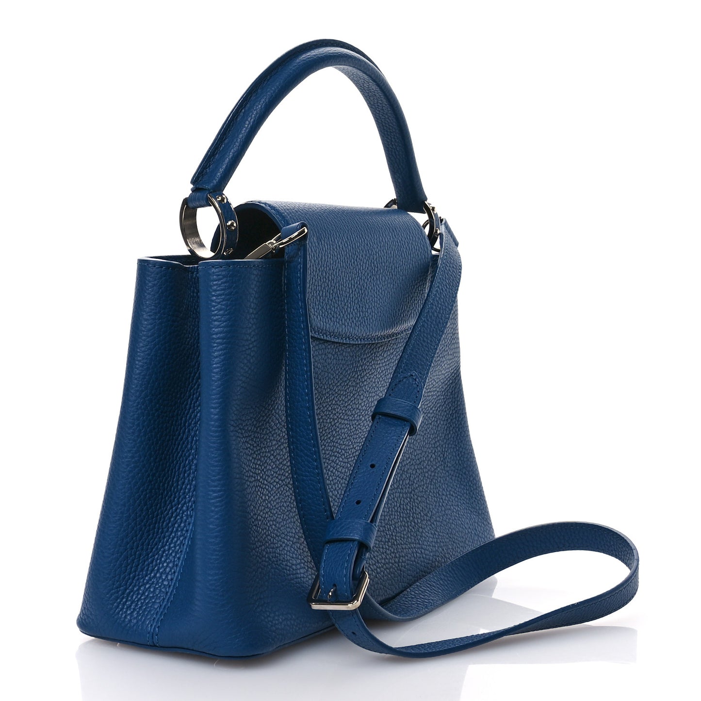 Taurillon Capucines PM Petrole Blue