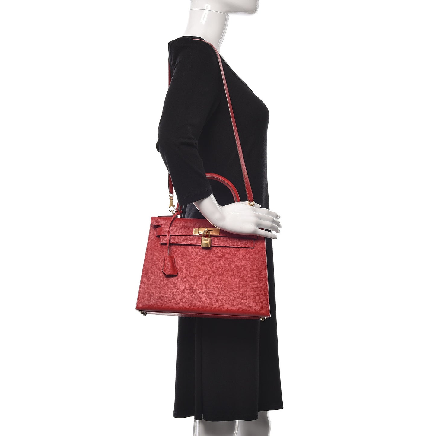 Epsom Kelly Sellier 28 Rouge Casaque