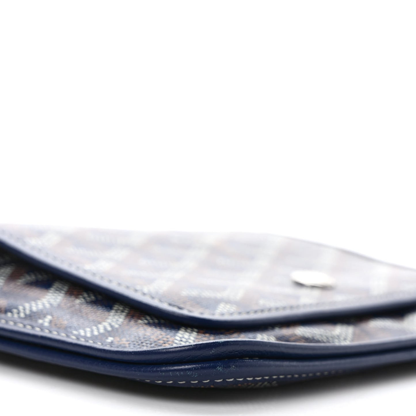 Goyardine Plumet Wallet Clutch Navy