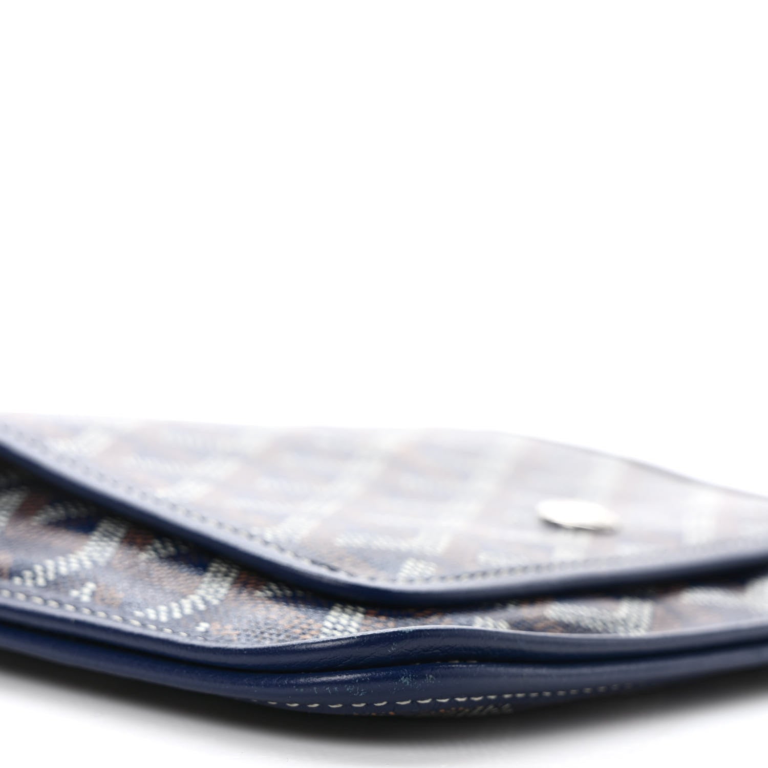 Goyard Goyardine Plumet Wallet Clutch Navy 7 of 9