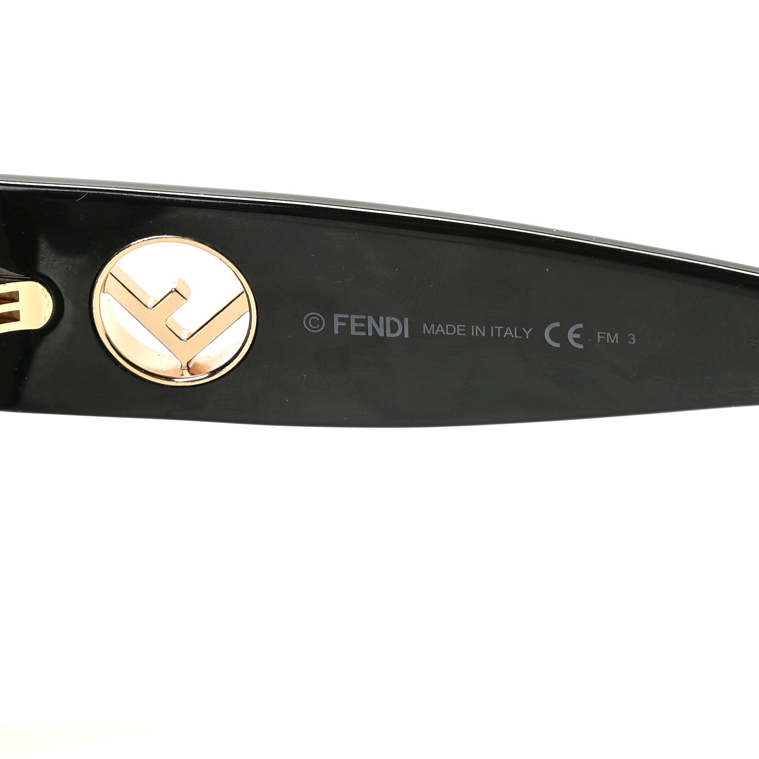 Fendi Acetate F is Fendi Oversized Butterfly Sunglasses FF 0306/S Black 6 of 8