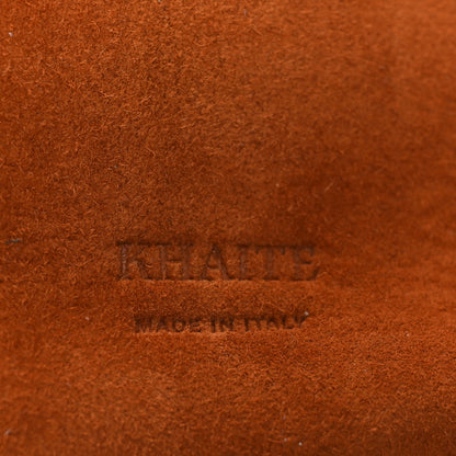 Khaite Suede Calfskin Medium Lotus Tote Caramel 7 of 10