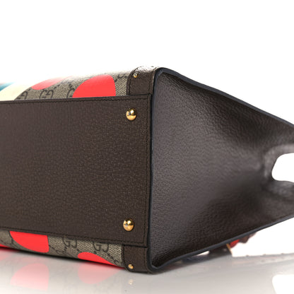 Gucci GG Supreme Monogram Equestrian Medium Diana Tote Bag Beige Multicolor New Acero 10 of 14