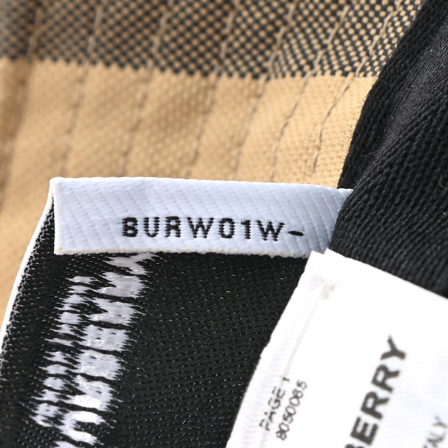 Technical Cotton Giant Check Bucket Hat L