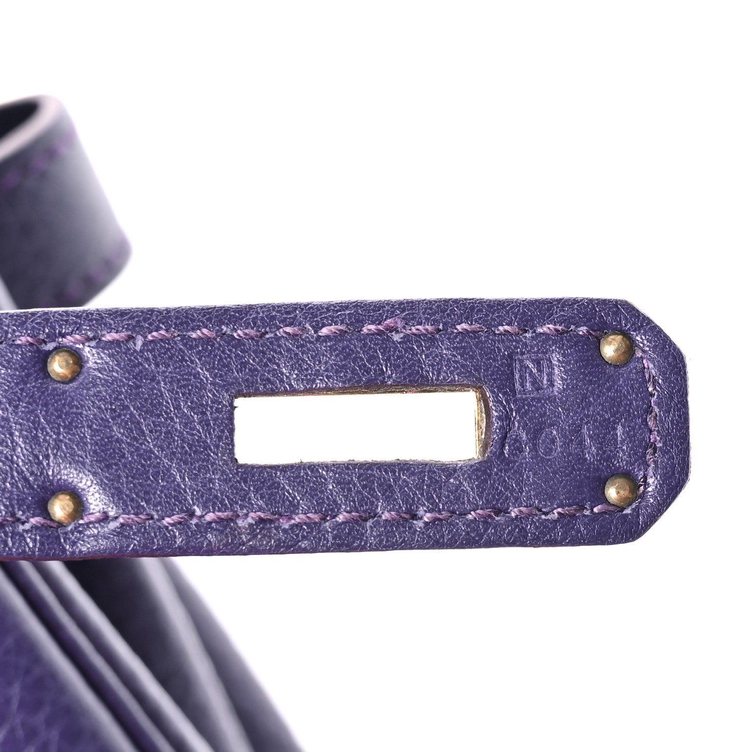 Hermes Taurillon Clemence Birkin 35 Iris 7 of 10