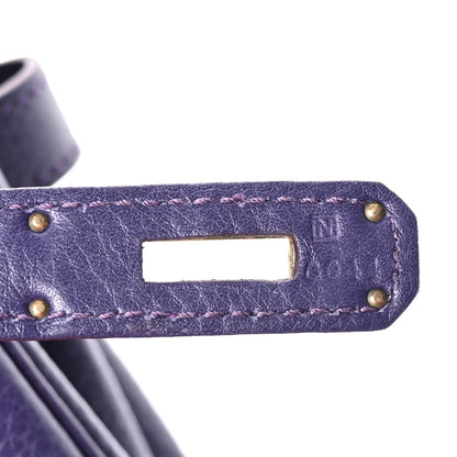 Hermes Taurillon Clemence Birkin 35 Iris 7 of 10