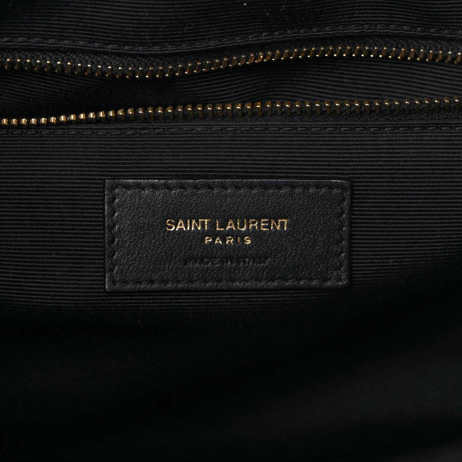 Saint Laurent Grain De Poudre Textured Mixed Matelasse Large Triquilt Monogram Satchel Black 6 of 9