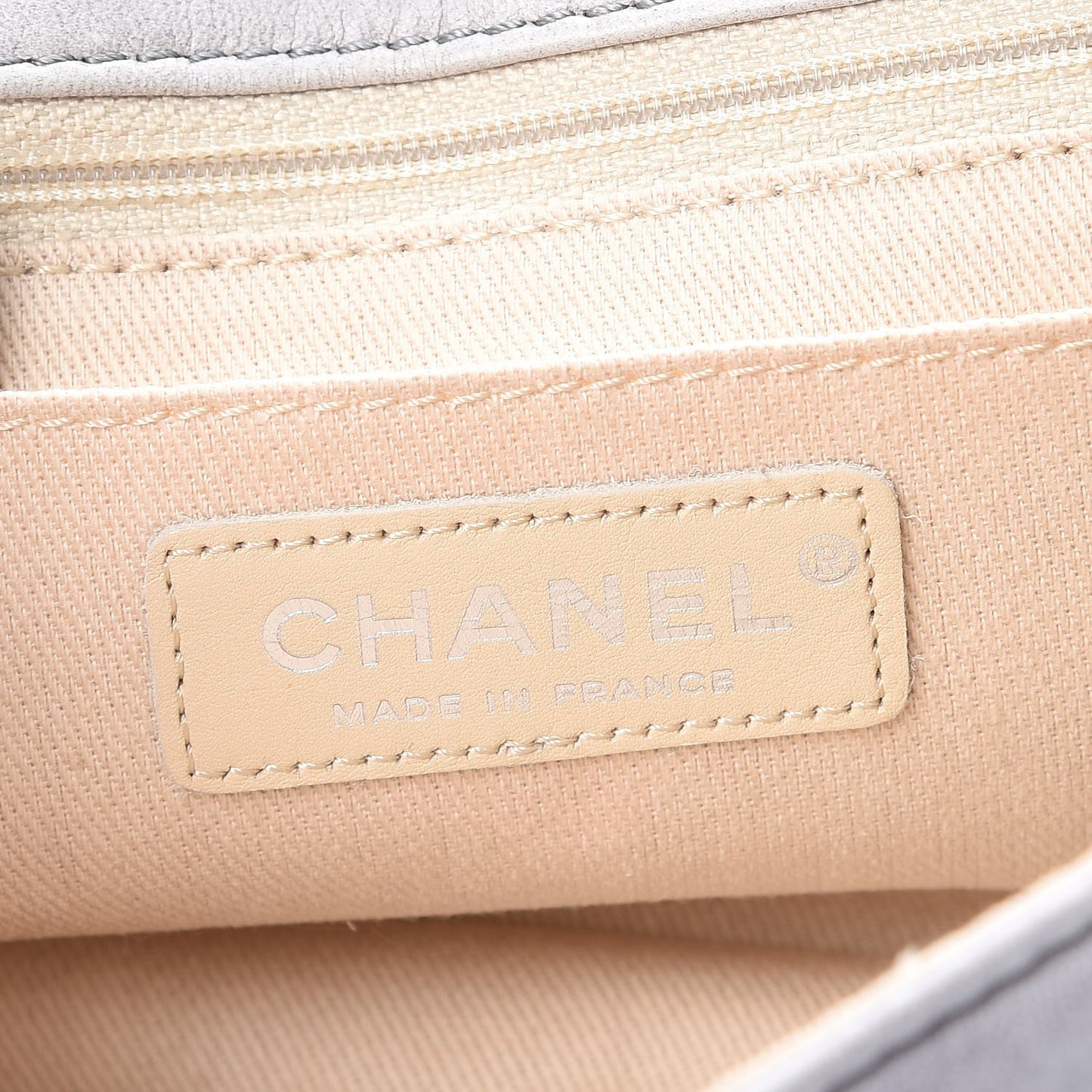 Lambskin Diagonal CC Chain Flap Grey