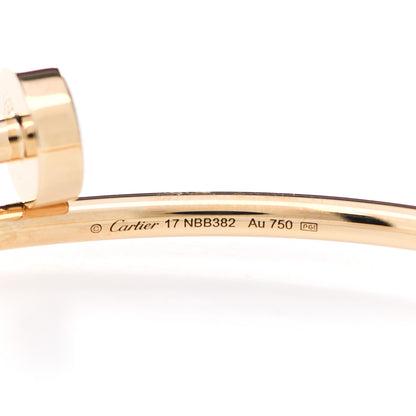 Cartier 18K Yellow Gold Small Juste Un Clou Bracelet 17 4 of 5