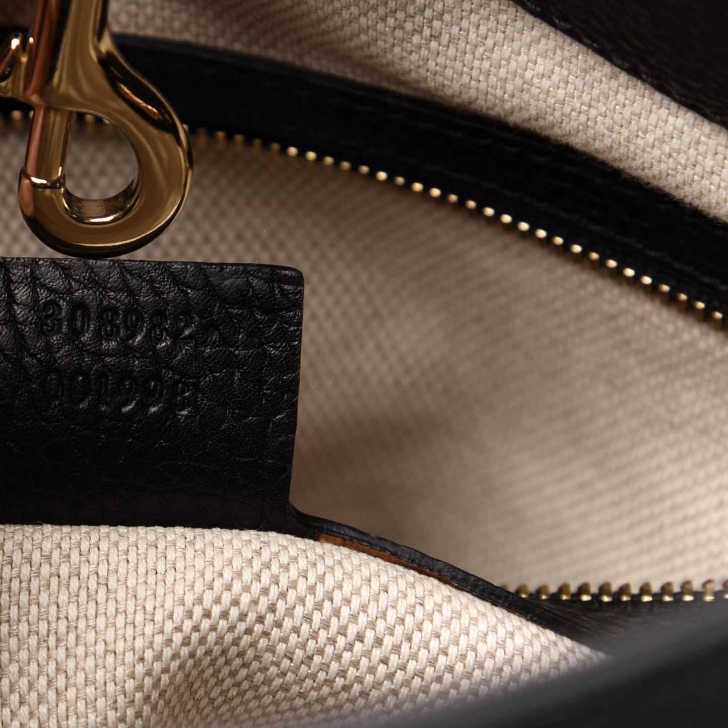Pebbled Calfskin Medium Soho Chain Shoulder Bag Black