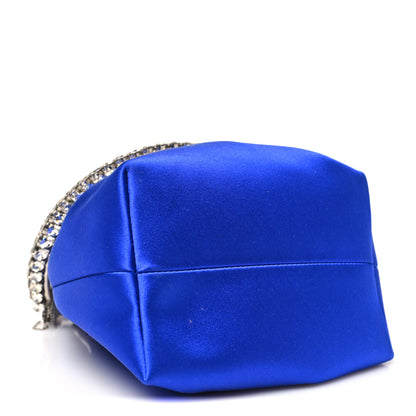 Jimmy Choo Satin Crystal Embellished Bon Bon Bag Blue 4 of 12