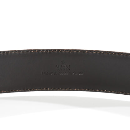 Gucci Guccissima Interlocking G Belt 90 36 Dark Brown 4 of 6
