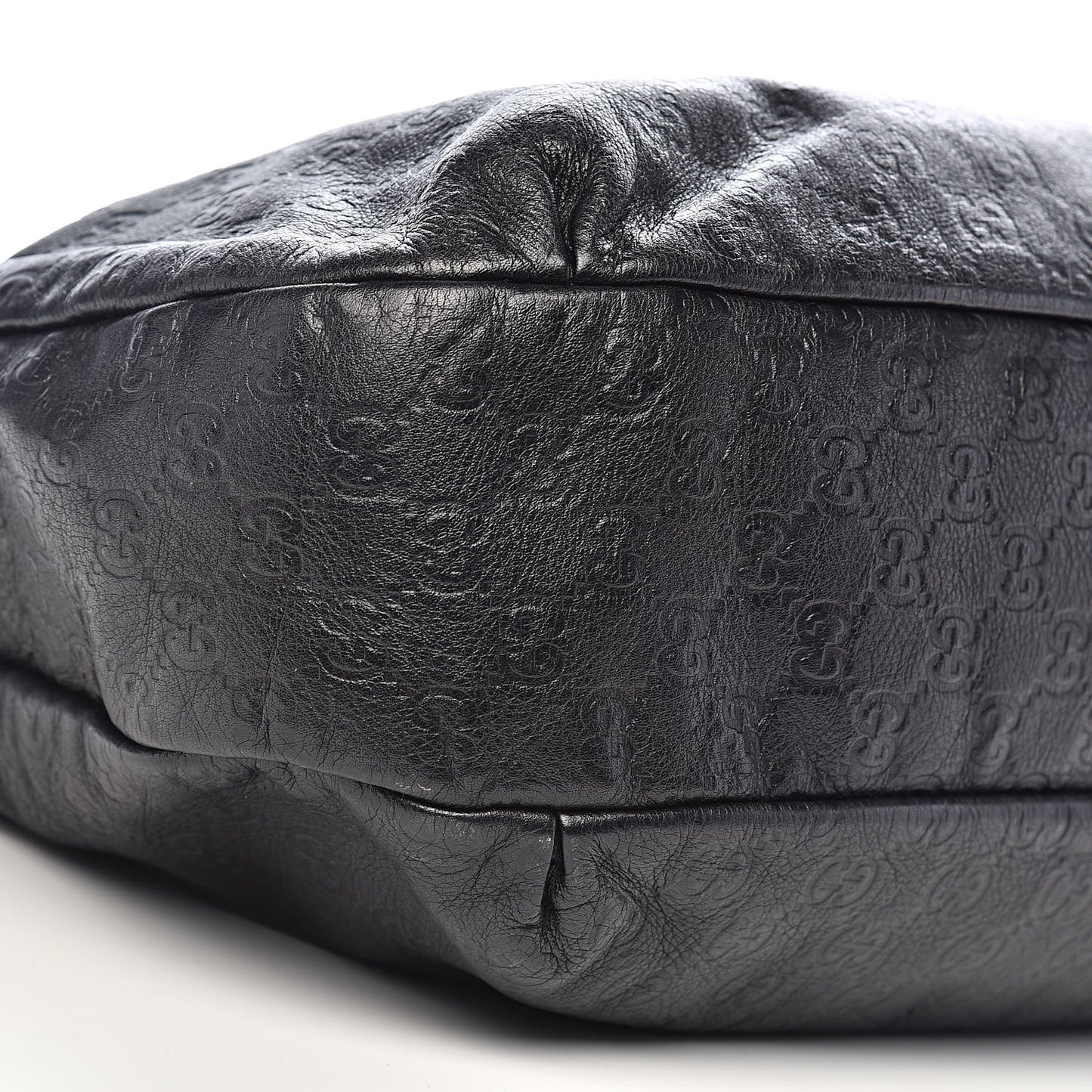 Guccissima Large New Ladies Web Hobo Black