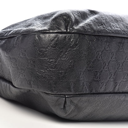 Gucci Guccissima Large New Ladies Web Hobo Black 13 of 20