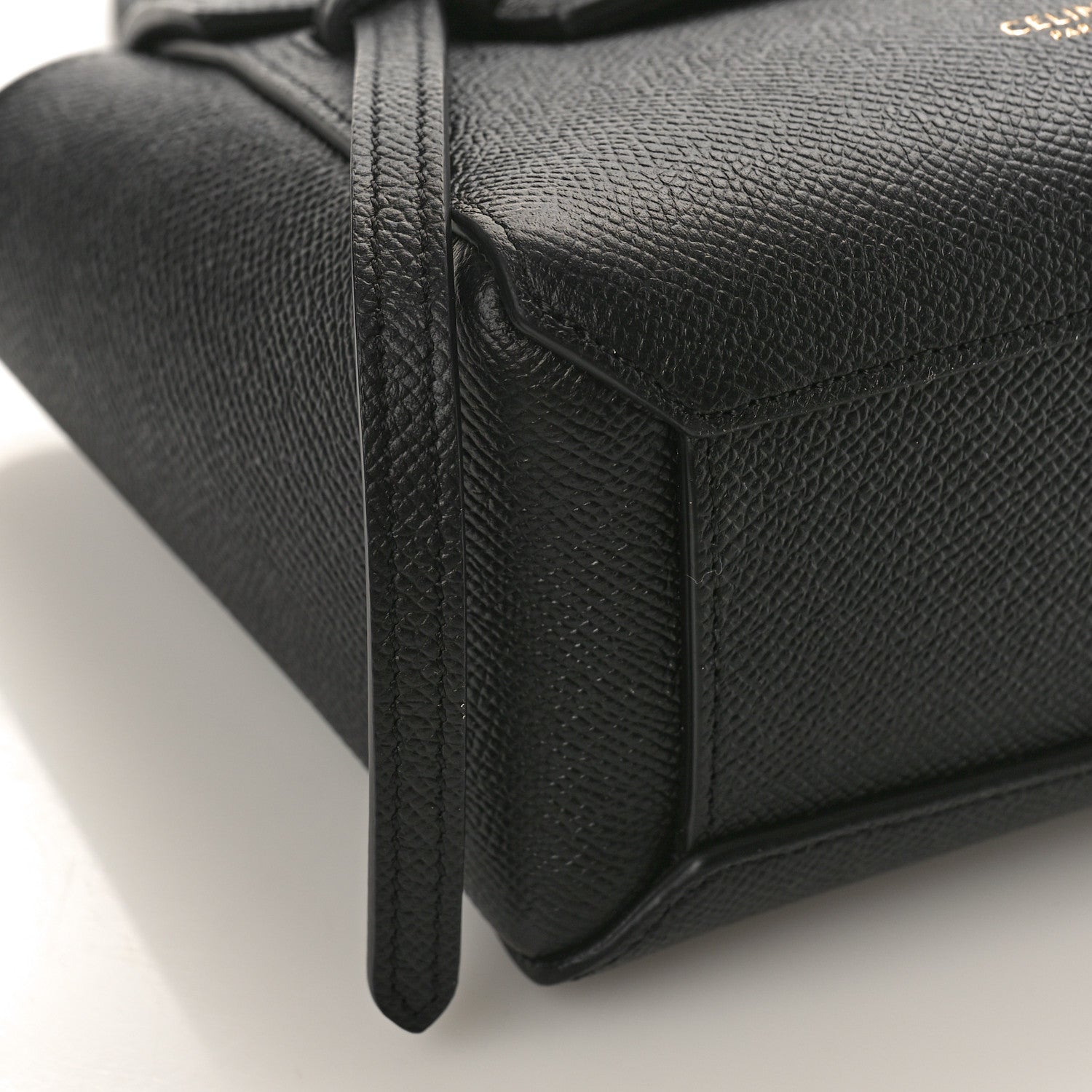 Celine Grained Calfskin Pico Belt Bag Black 7 of 8