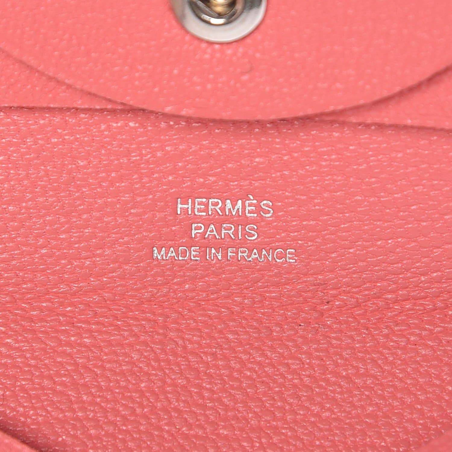 Hermes Chevre Mysore Bastia Coin Purse Rose Ete 6 of 9