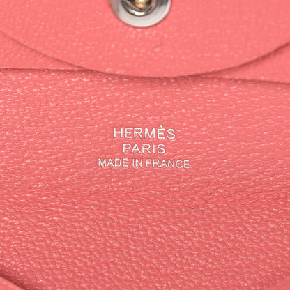 Hermes Chevre Mysore Bastia Coin Purse Rose Ete 6 of 9