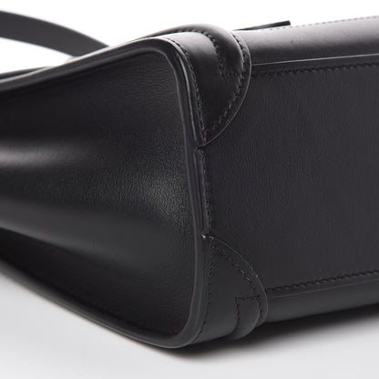 Celine Smooth Calfskin Nano Luggage Black 8 of 9