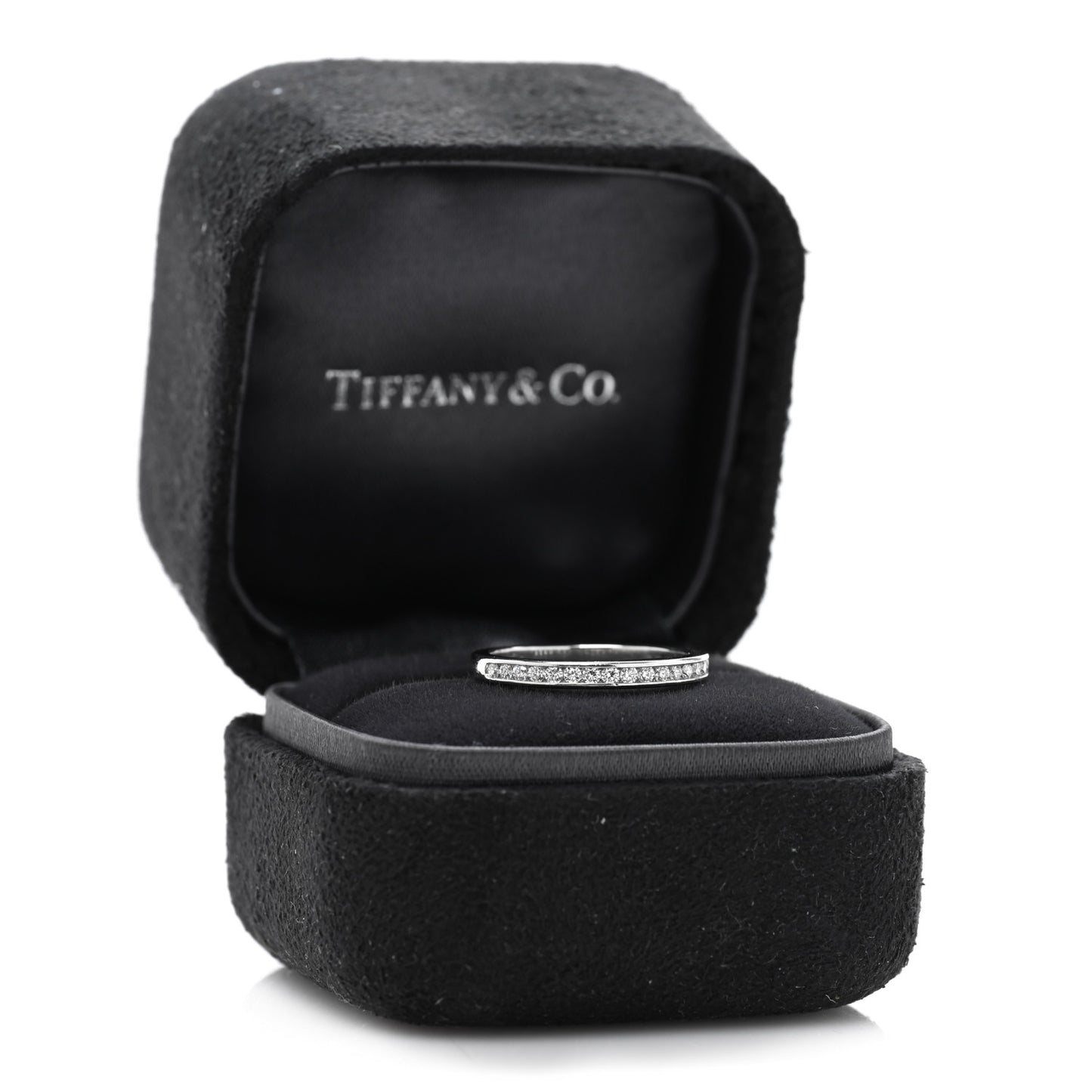 Platinum Diamond 2.5mm Half Circle Wedding Band Ring 49 5