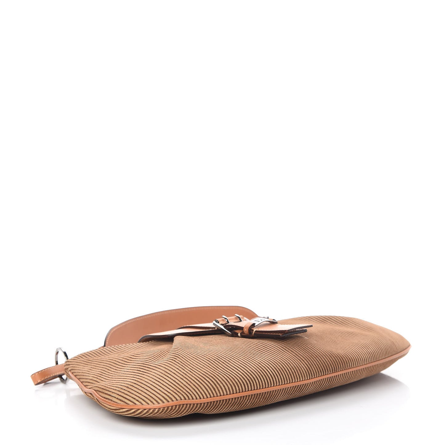 Suede Buckle Hobo Brown