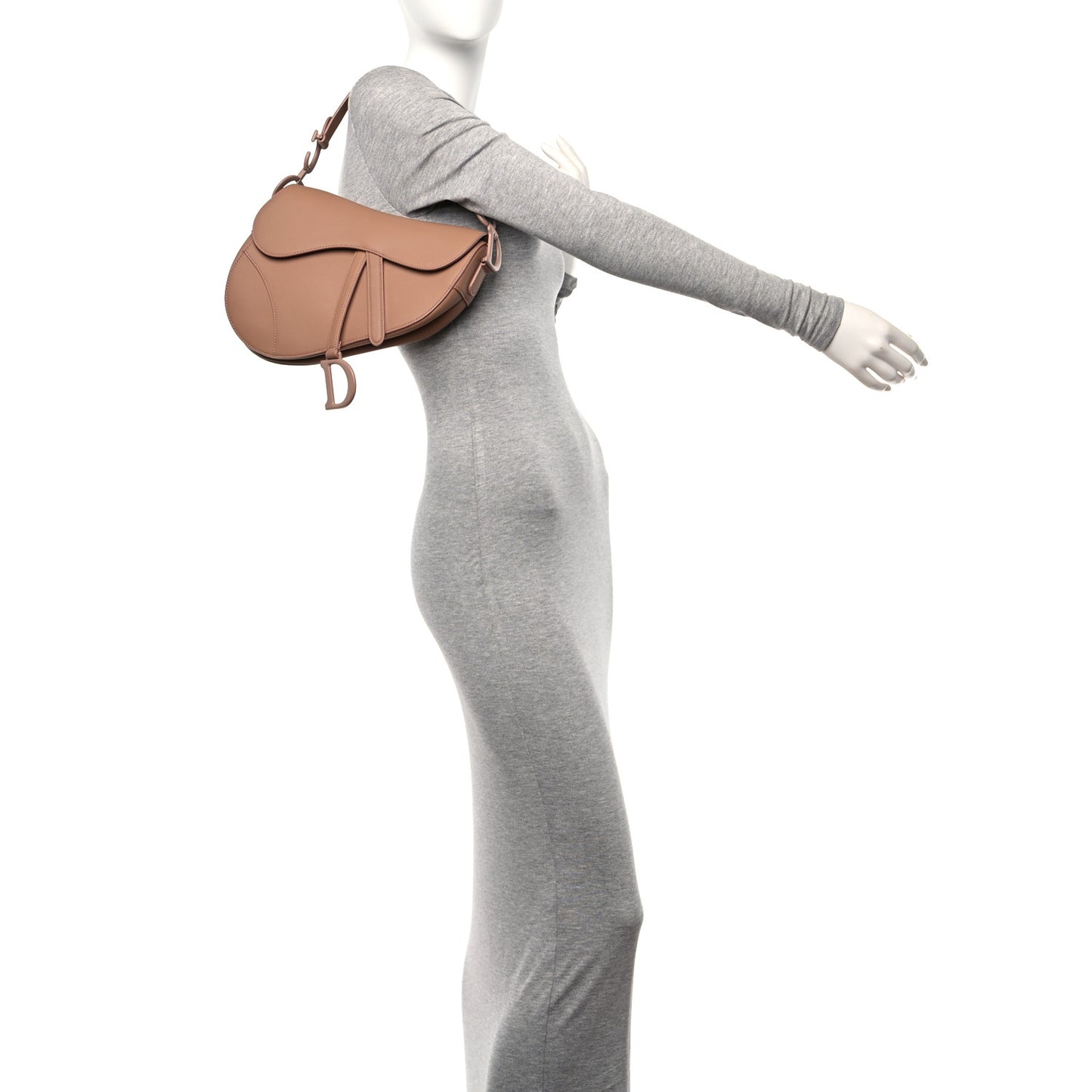 Ultra Matte Calfskin Saddle Bag Blush
