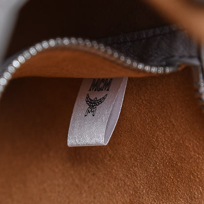 MCM Calfskin Ottomar Monogram Sarah Convertible Hobo Dove 7 of 9