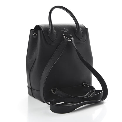 Louis Vuitton Calfskin Lockme Backpack Black 2 of 8