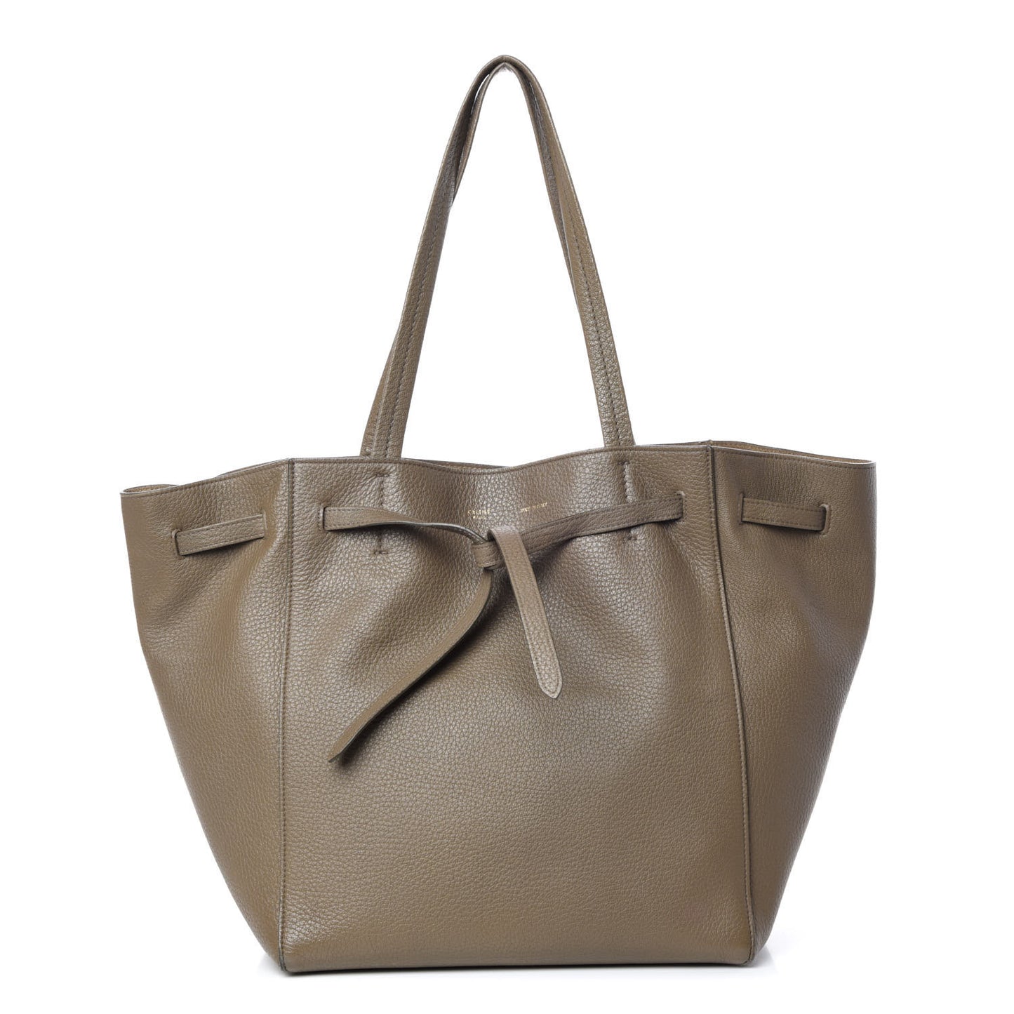 Soft Grained Calfskin Small Belt Cabas Phantom Taupe